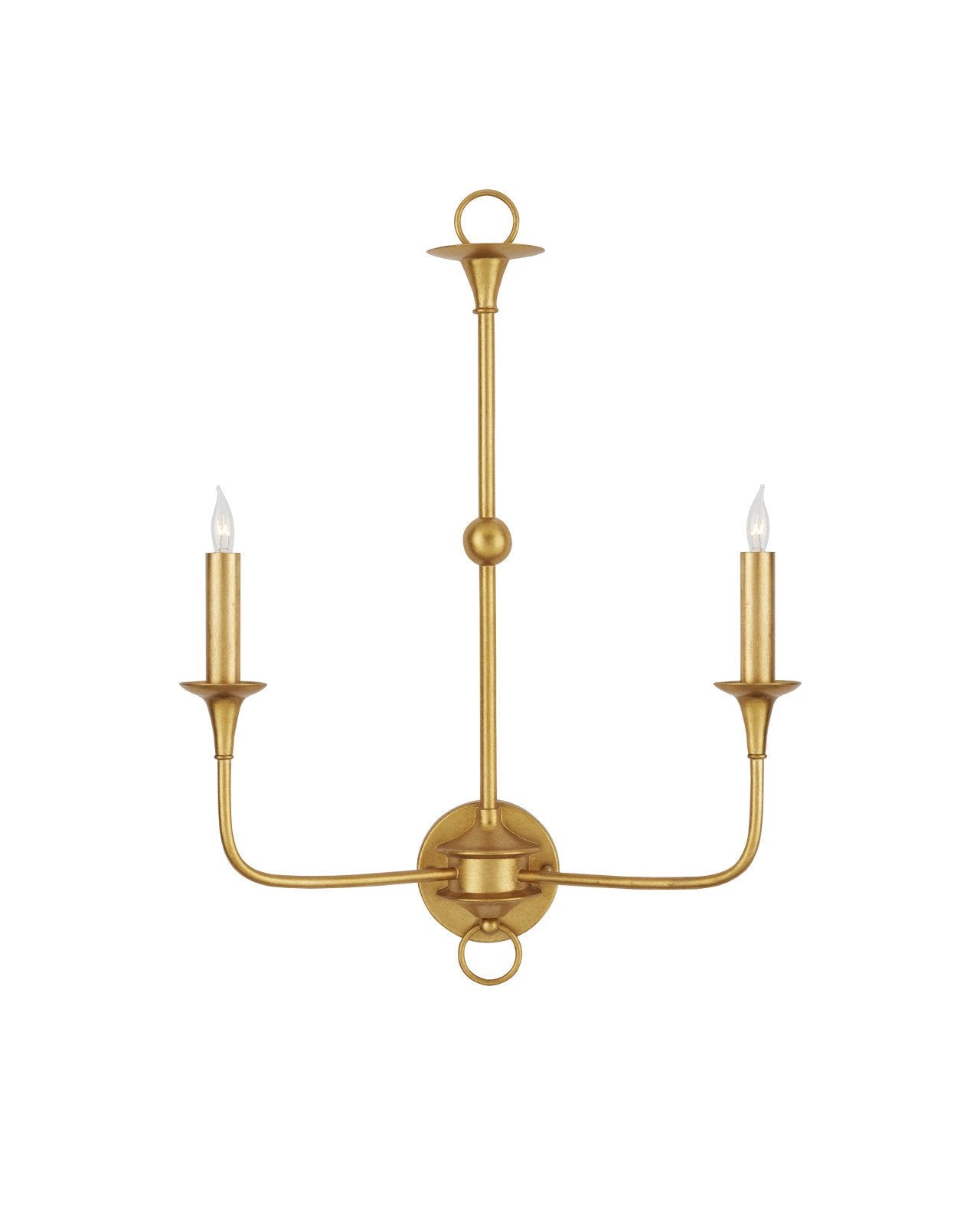 Nottaway Gold Double-Light Wall Sconce